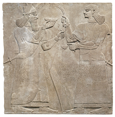 Discuss Akkadian artifacts like this wall relief.